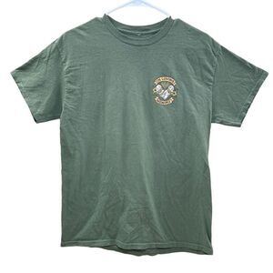 Wheel Bite In Loving Memory Graphic T-Shirt Green Size Medium Short Sleeve